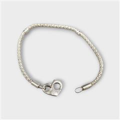 GENUINE PANDORA Moments Studded Chain Heart Clasp Bracelet 592453C00